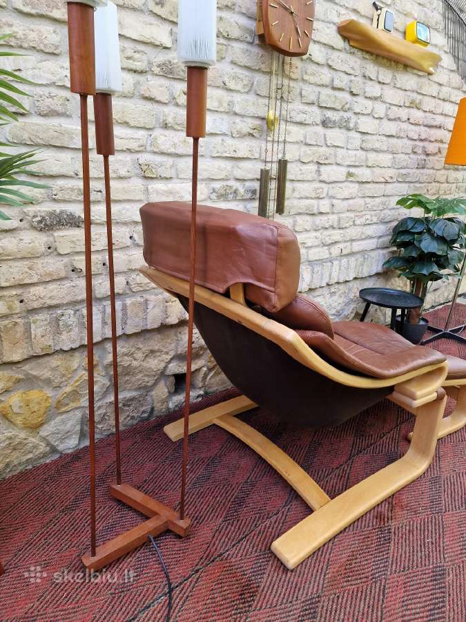 Vintažinis mid century poilsio fotelis "Kroken" - nuotraukos Nr. 12