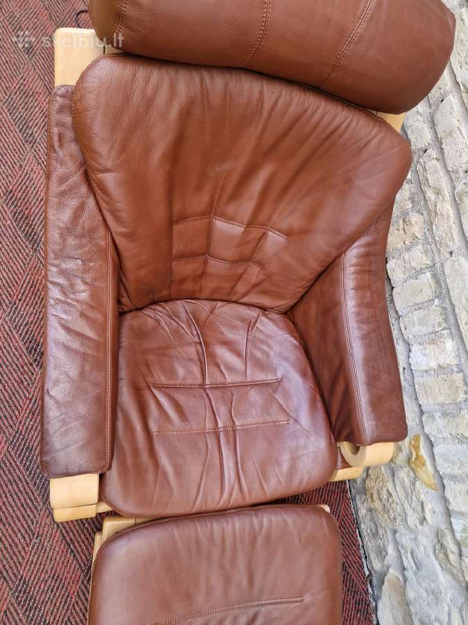 Vintažinis mid century poilsio fotelis "Kroken" - nuotraukos Nr. 14