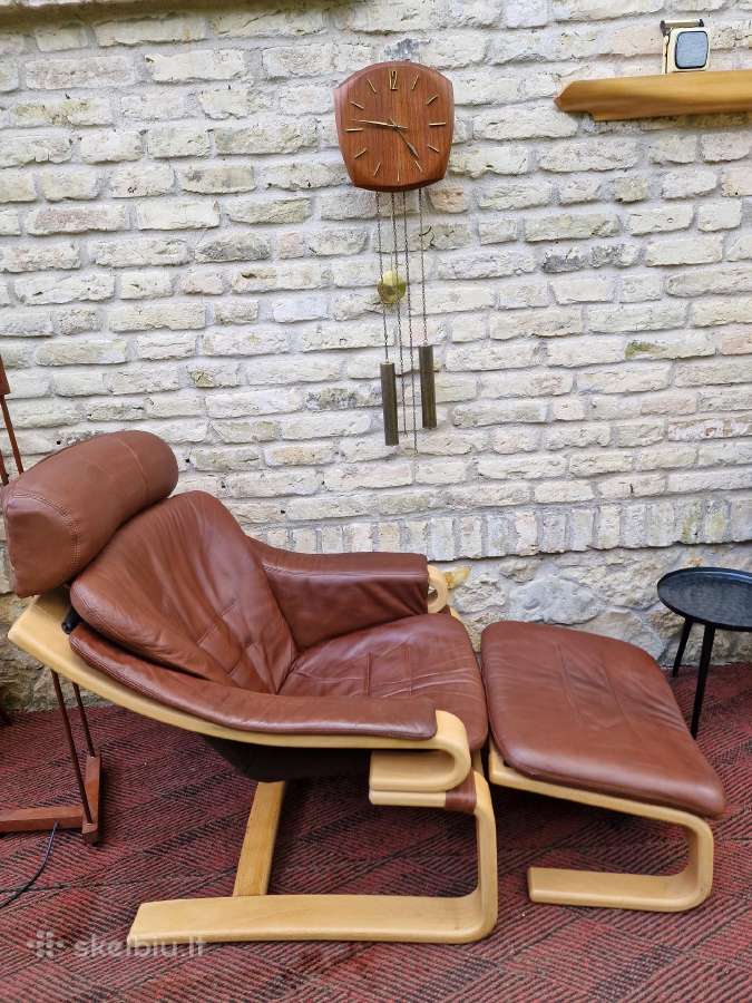Vintažinis mid century poilsio fotelis "Kroken" - nuotraukos Nr. 15