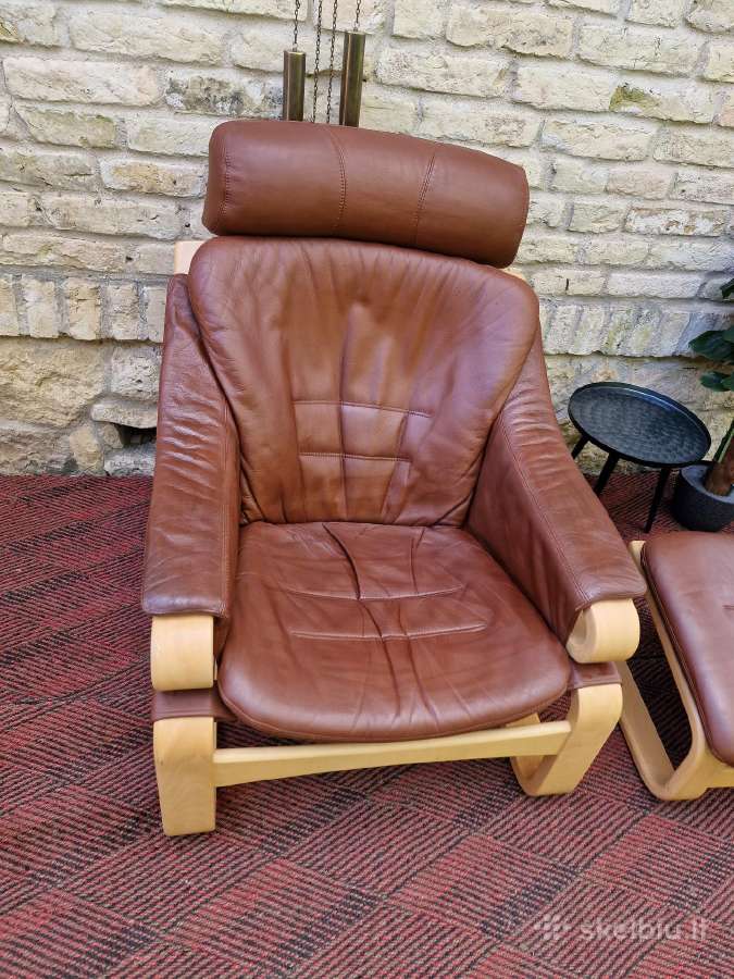 Vintažinis mid century poilsio fotelis "Kroken" - nuotraukos Nr. 20