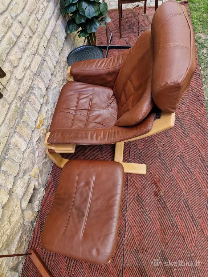 Vintažinis mid century poilsio fotelis "Kroken" - nuotraukos Nr. 33