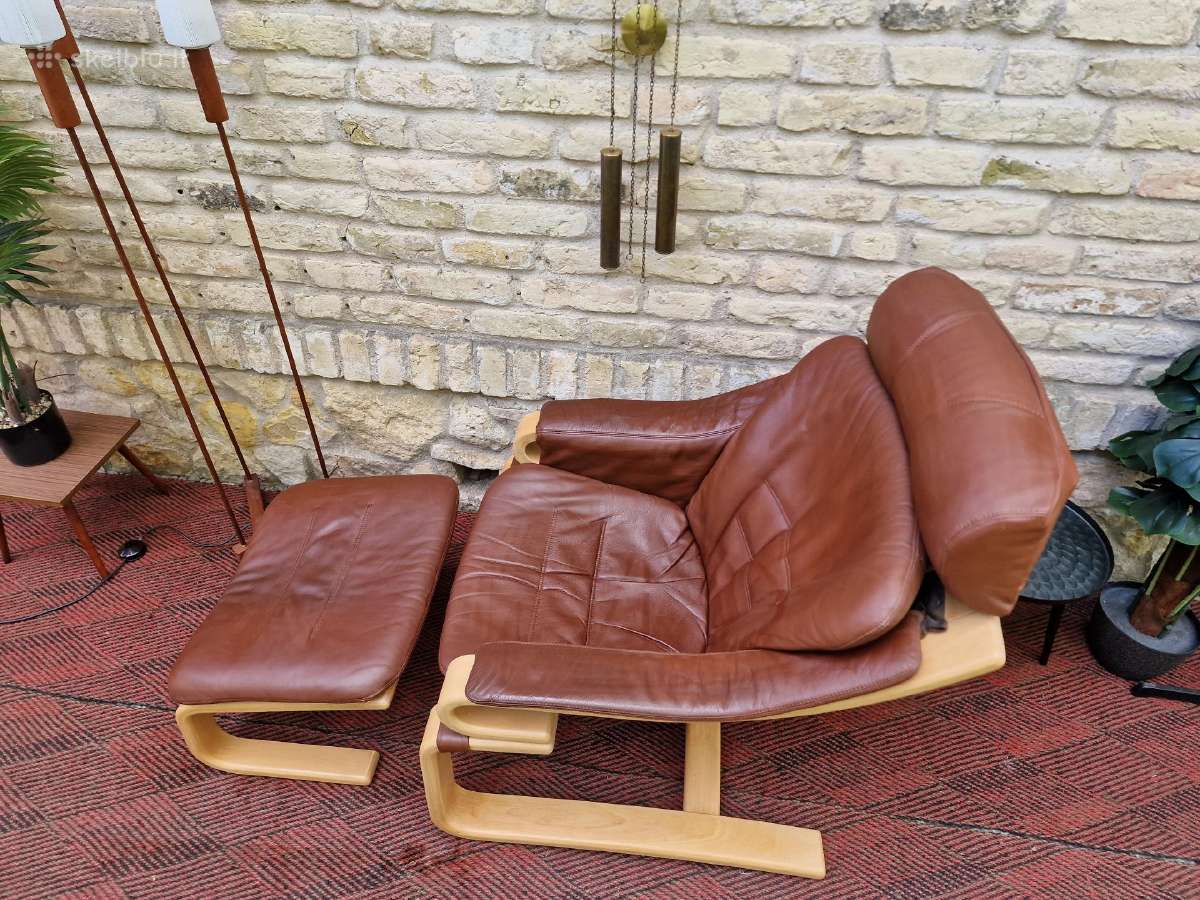 Vintažinis mid century poilsio fotelis "Kroken" - nuotraukos Nr. 35