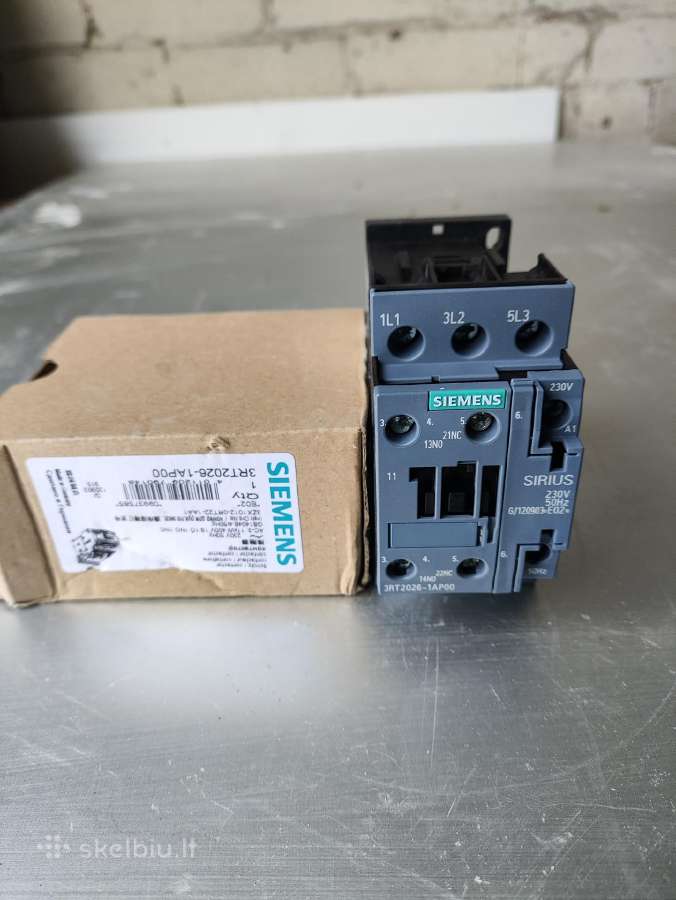 Siemens kontaktoriai, jungikliai, reles ir t.t.