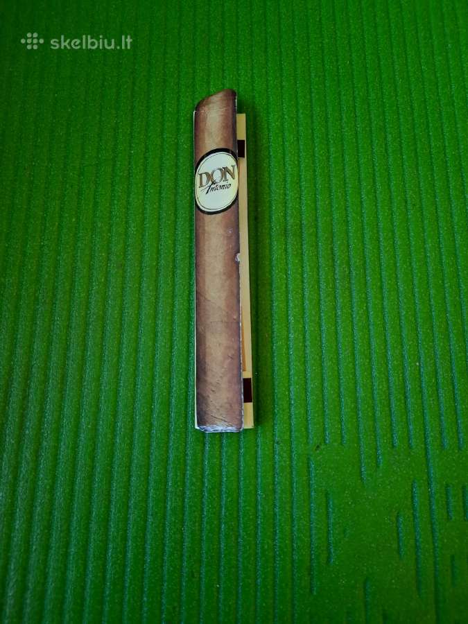 Vintažinė cigaro formos degtukų knygelė „Don Anton