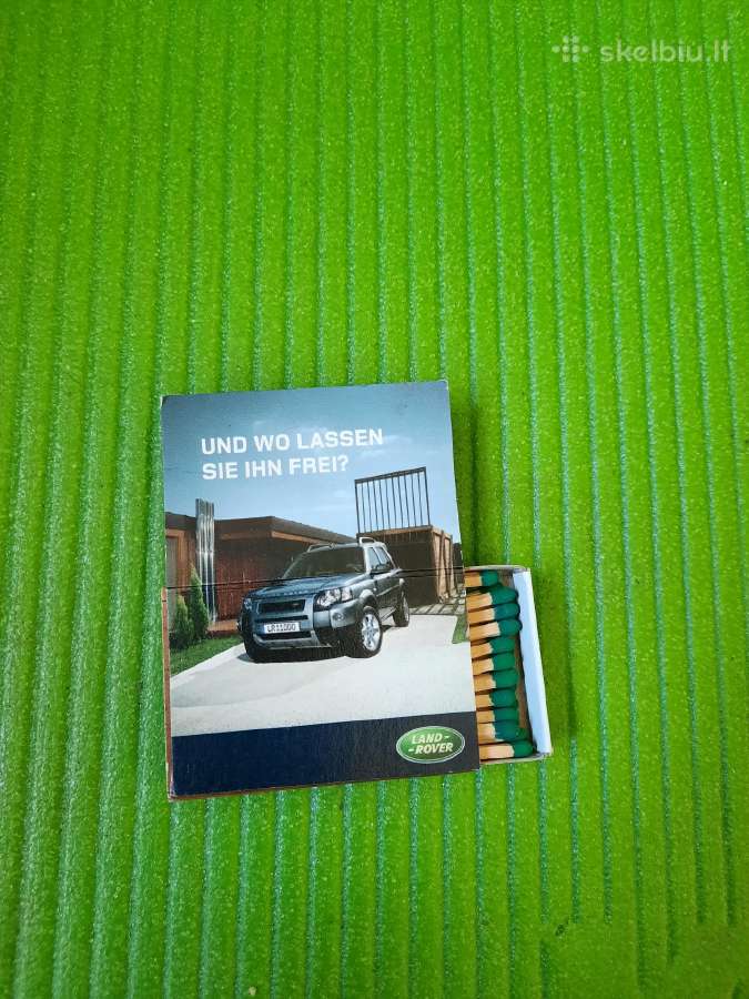 Kolekcinė Land Rover Freelander degtukų dėžutė