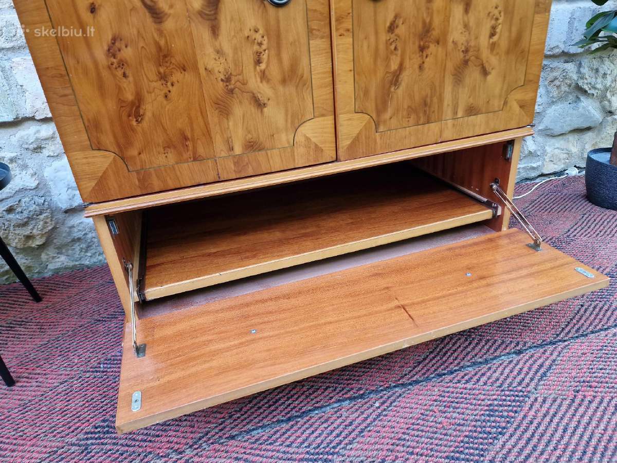 Vintažinė mid century riešutmedžio spintelė - nuotraukos Nr. 11