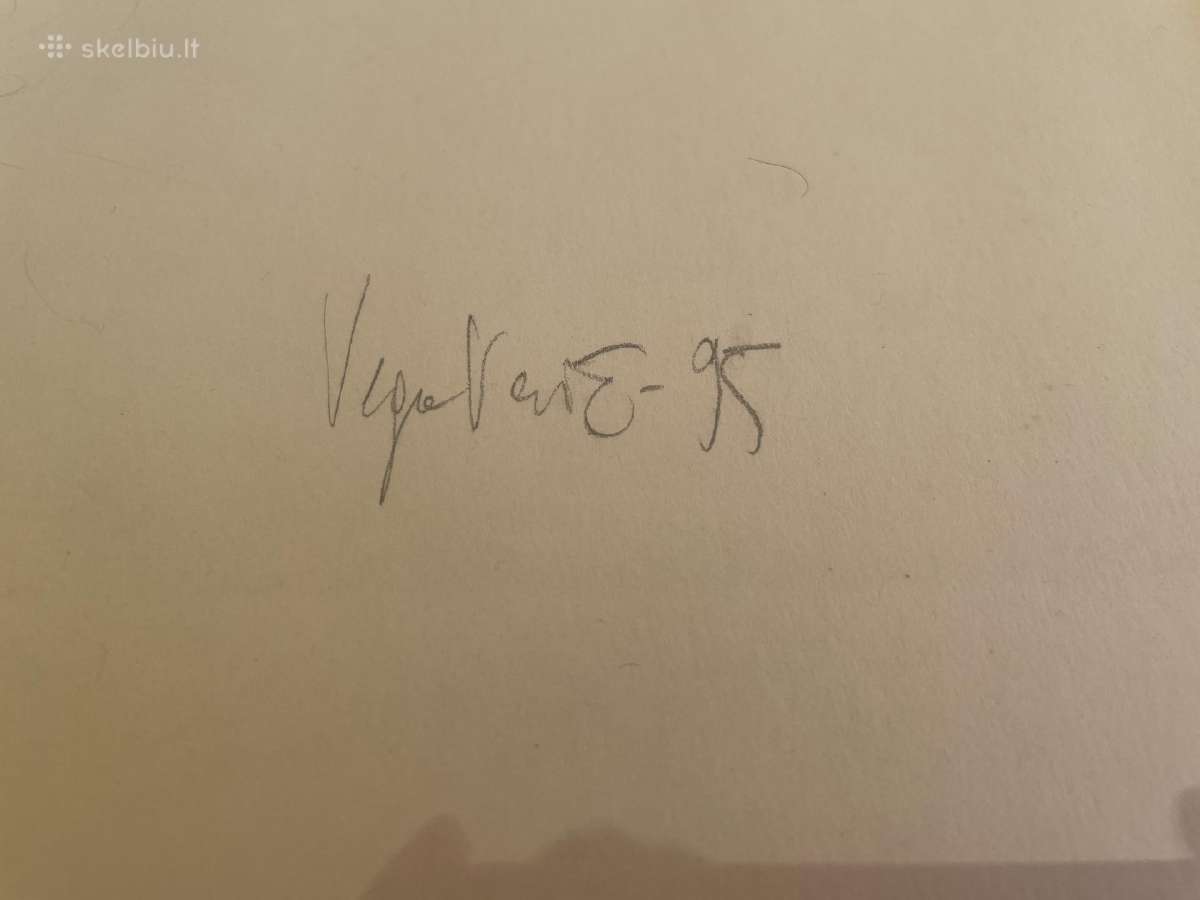 Vegos Vaičiūnaitės lino raižinys - nuotraukos Nr. 2