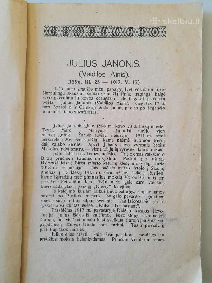 J Janonio raštai 1921m. - nuotraukos Nr. 4