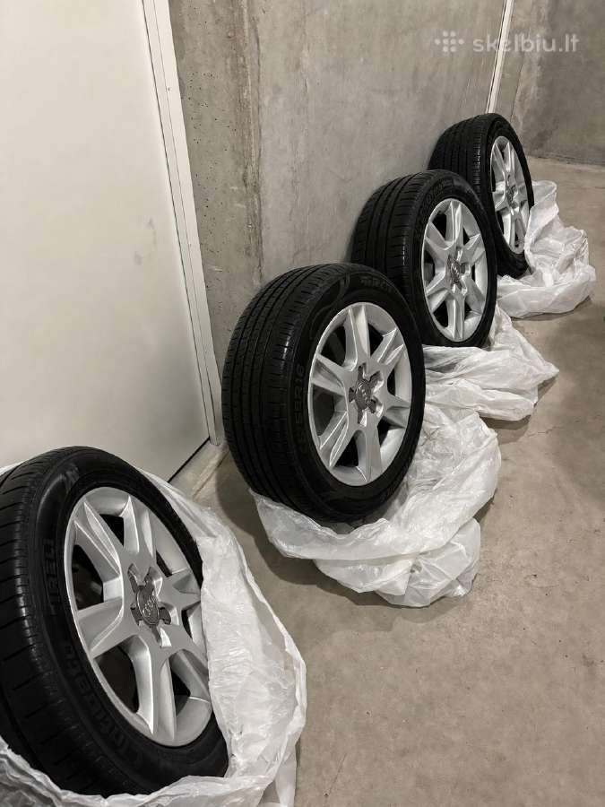 Originalūs Audi R16 ratai su padangomis 5x112