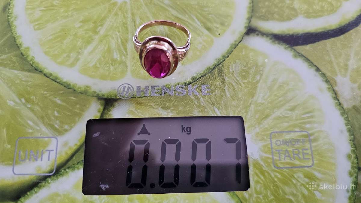 Auksinis žiedas 585c 7grm - nuotraukos Nr. 3