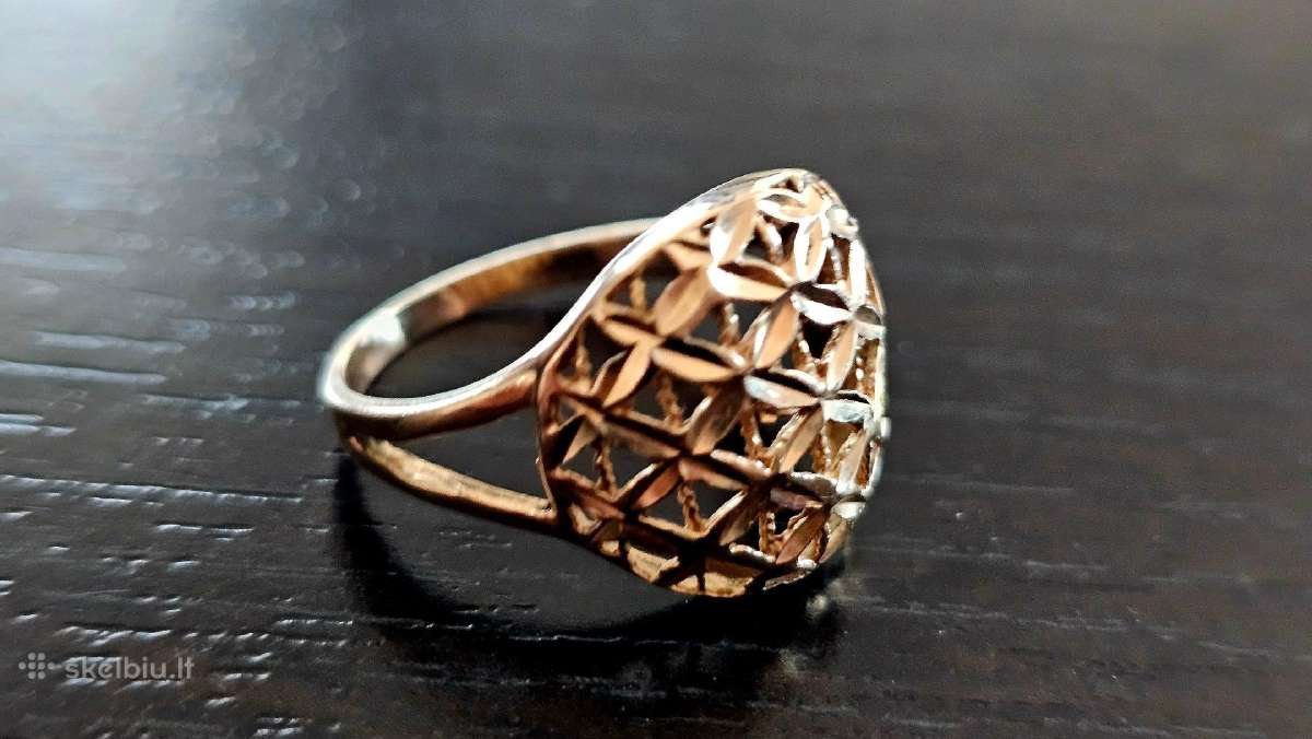 Auksinis žiedas 585c 6grm
