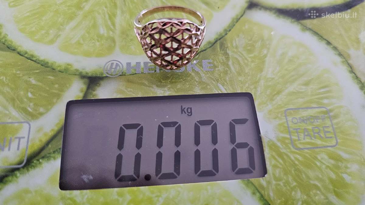 Auksinis žiedas 585c 6grm - nuotraukos Nr. 3