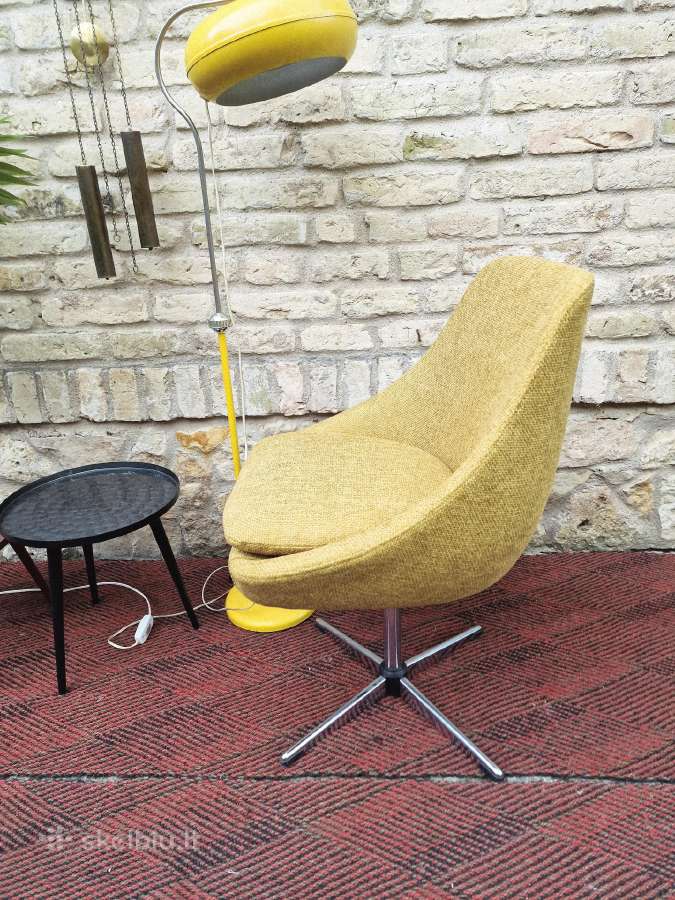 Vintažinis mid century Space Age st. fotelis - nuotraukos Nr. 3