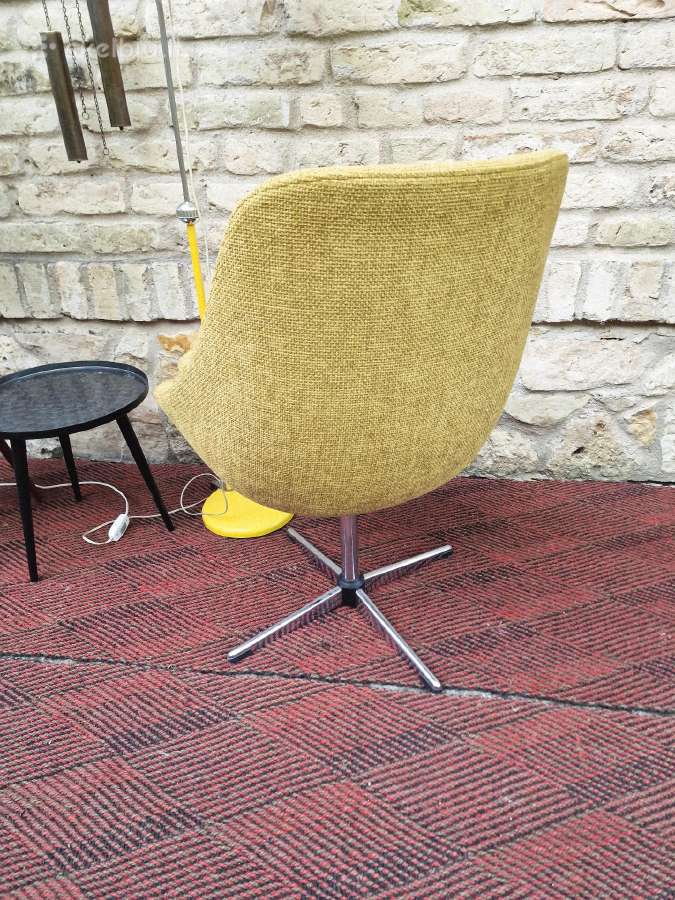 Vintažinis mid century Space Age st. fotelis - nuotraukos Nr. 9