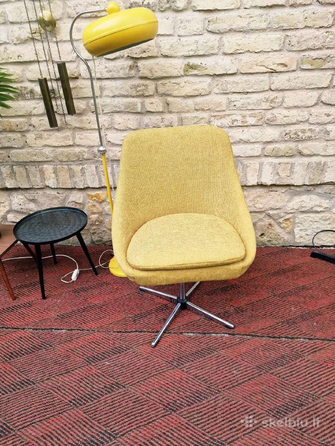 Vintažinis mid century Space Age st. fotelis - nuotraukos Nr. 12