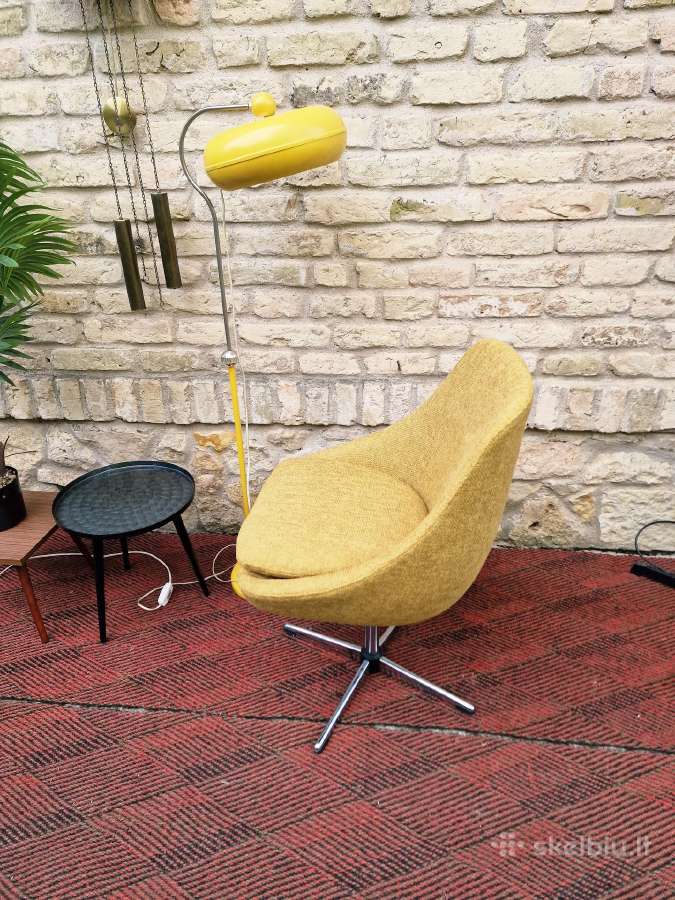 Vintažinis mid century Space Age st. fotelis - nuotraukos Nr. 19