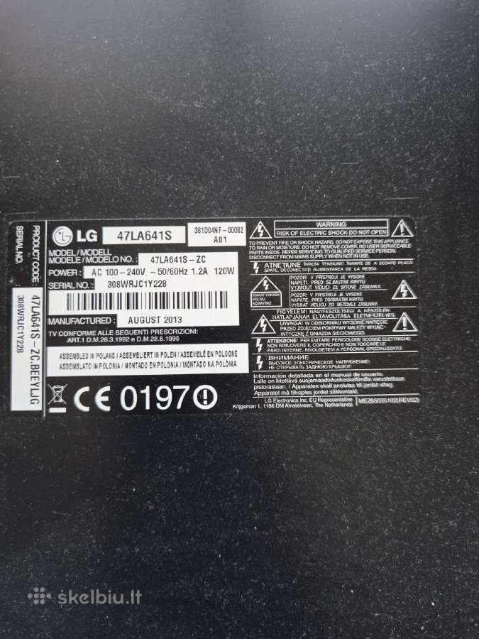 LG televizorius
