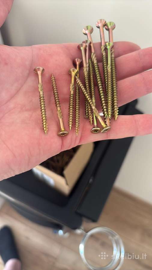 Medvaržčiai Azmet cinkuoti įleidžiami torx - nuotraukos Nr. 4