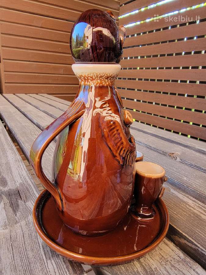 Vintažinis velnio formos grafinas/taurelės - nuotraukos Nr. 2