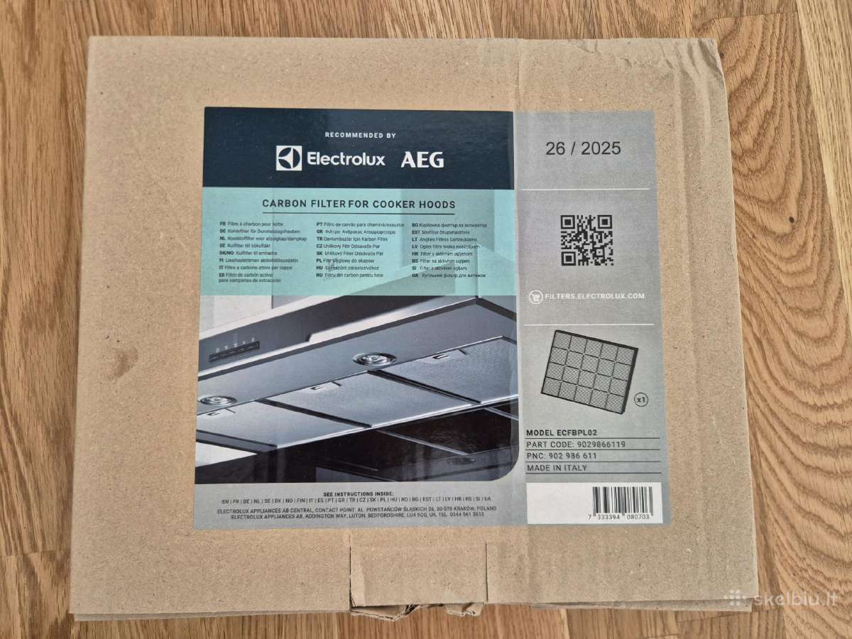 Anglies filtras gartraukiams Electrolux Ecfbpl02