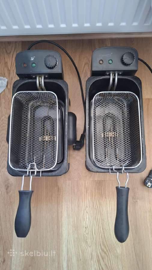 Dvi fritiūrinės Standart Hd3301 (2000w)