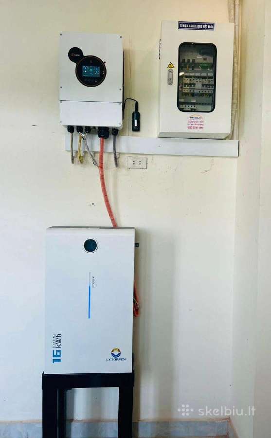Saulės kaupikliai, batarejos 16kw