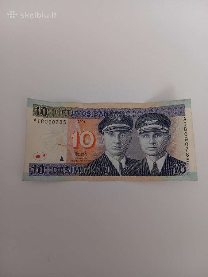 2001m. 10 litų