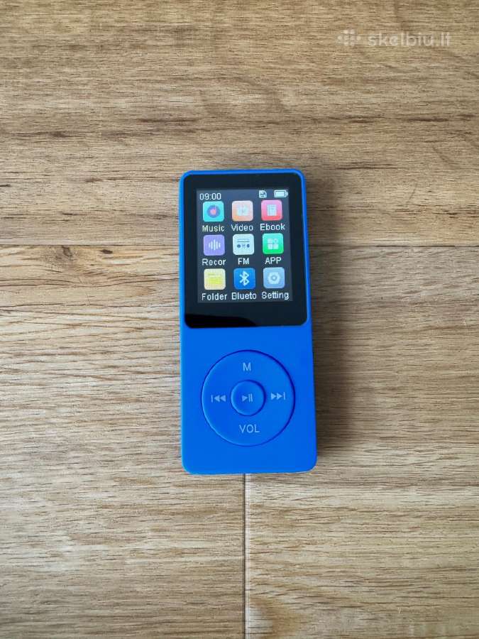 Mini Mp3 LCD Color Grotuvas Mėlynas