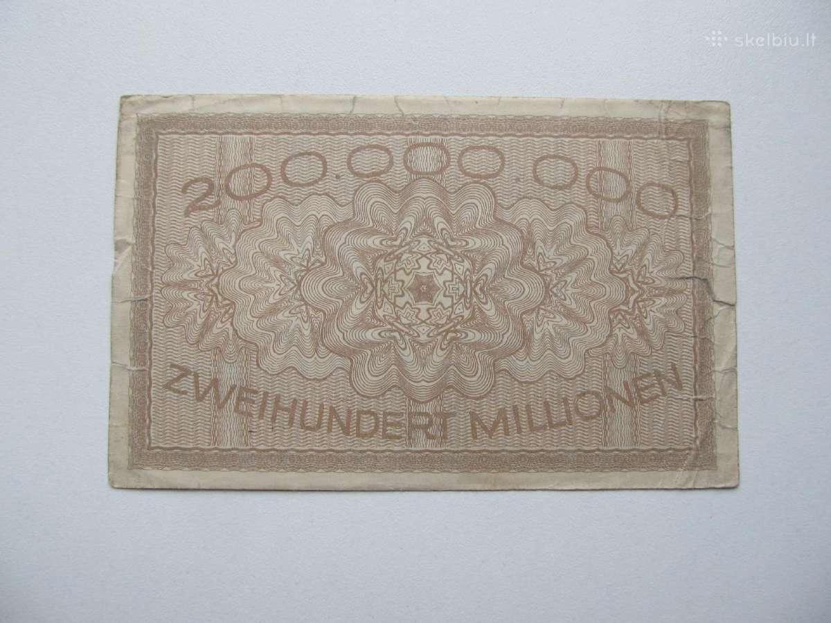 200 milijonu markiu , Kelnas Vokietija , 1923 - nuotraukos Nr. 2