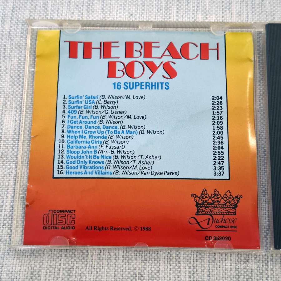 The Beach Boys - 16 Superhits (CD) - nuotraukos Nr. 4