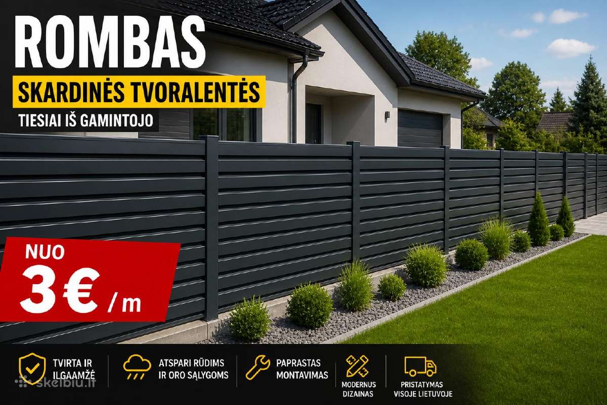 Skardinės tvoralentės Rombas nuo 3 €/m