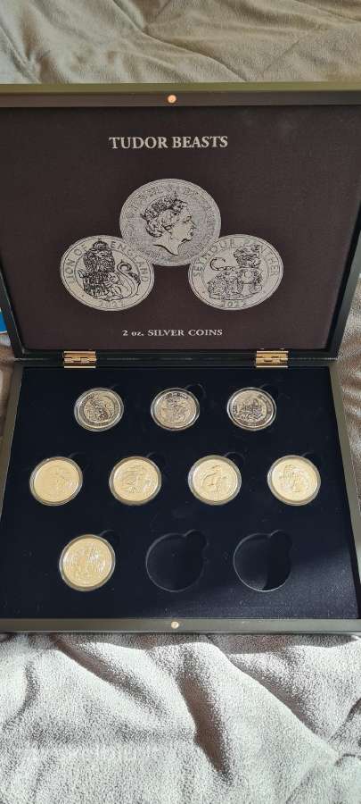 Tudor beast 2oz sidabrines monetos kolekcija