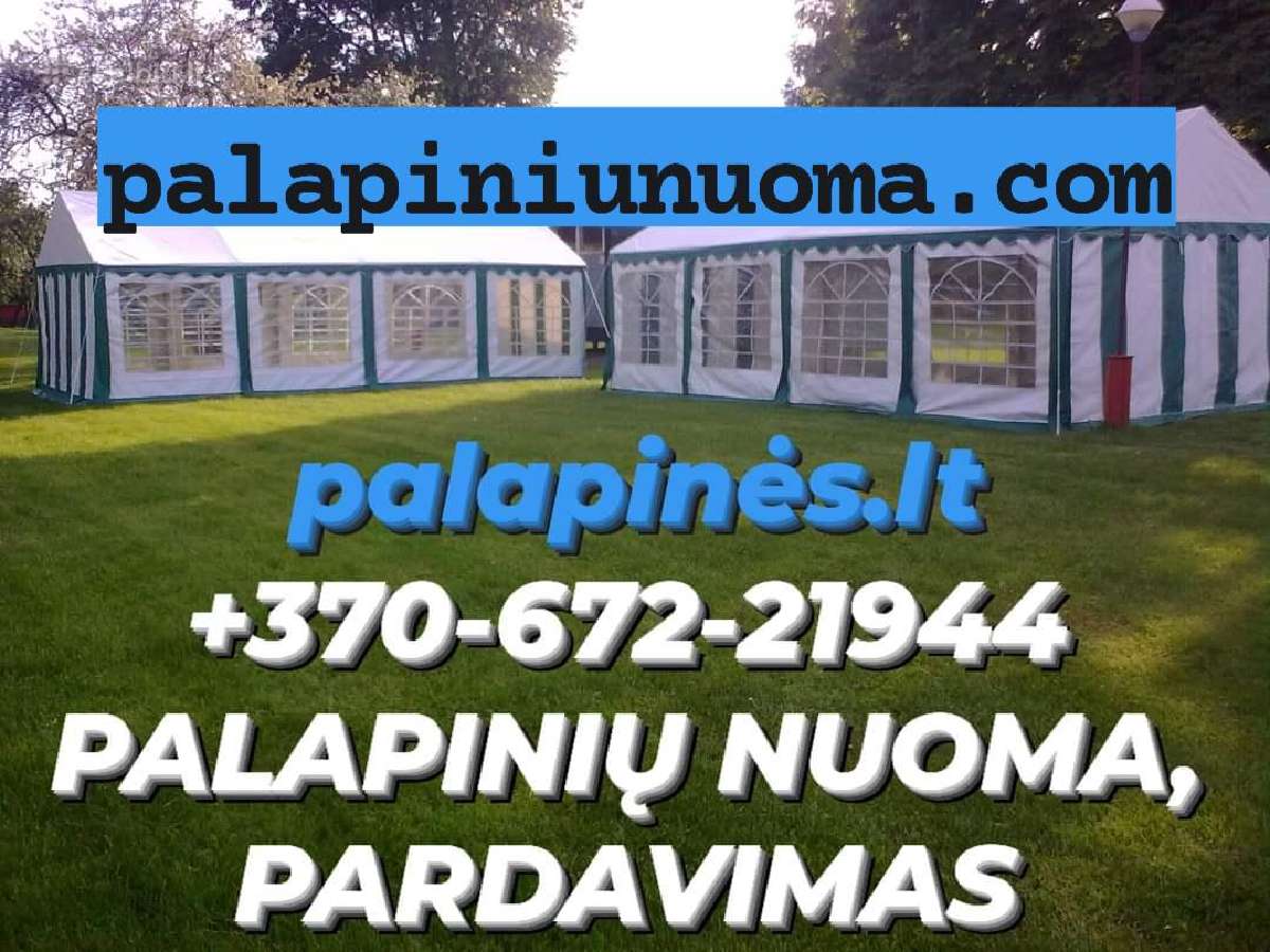 Naujos ir naudotos renginių palapinės Lauko baldai - nuotraukos Nr. 4
