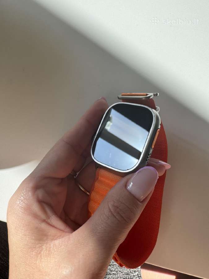 Apple Watch ultra 49mm titanium orange alpine loop - nuotraukos Nr. 2