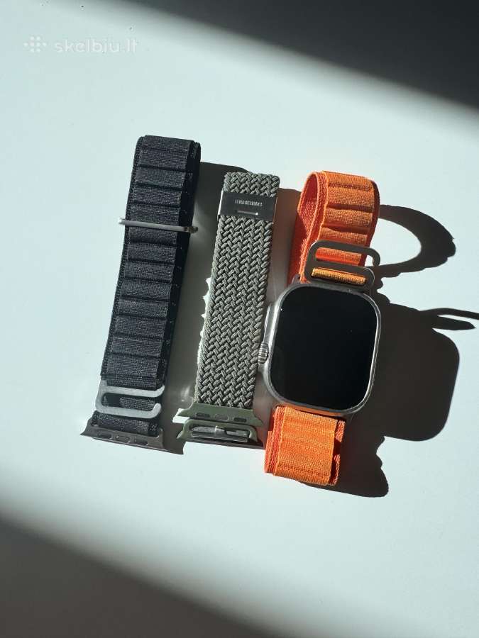 Apple Watch ultra 49mm titanium orange alpine loop - nuotraukos Nr. 4