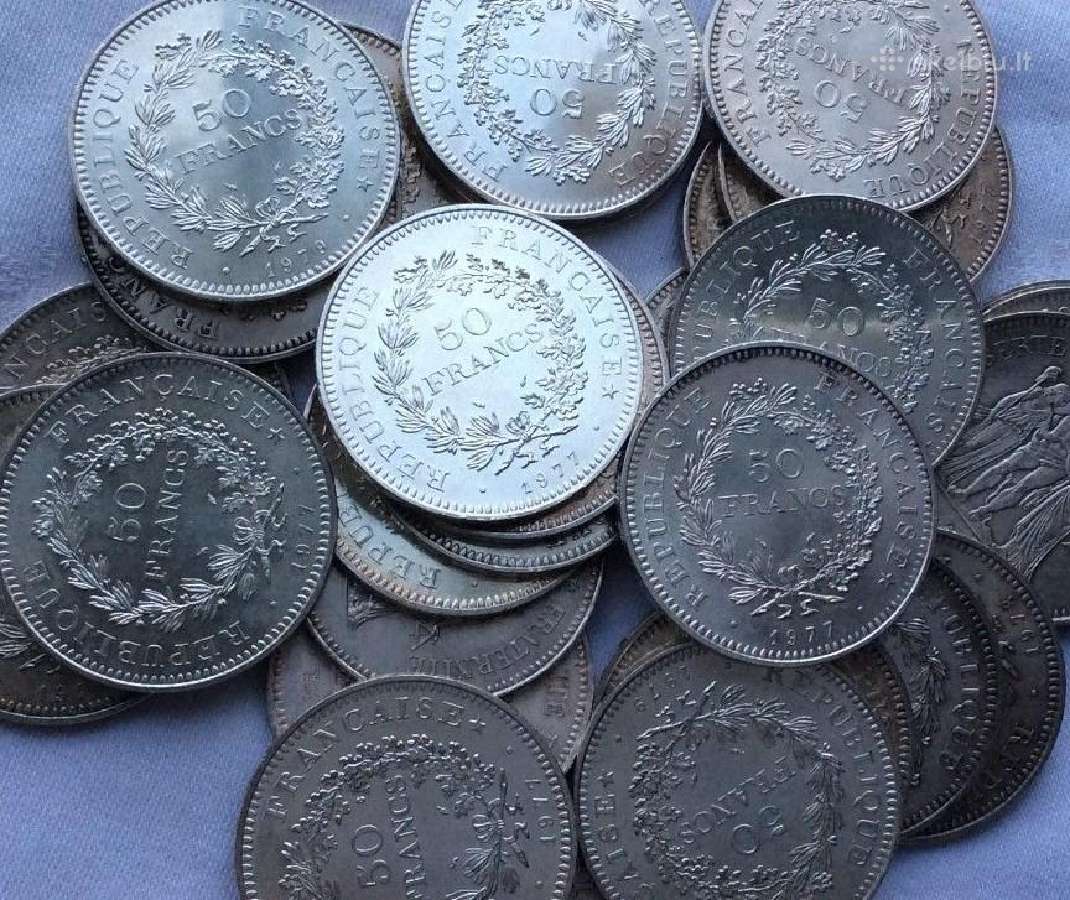 Perku sidabrines monetas