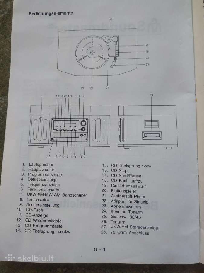 Patefonas plokštelių grotuvas magnetofonas radija - nuotraukos Nr. 14