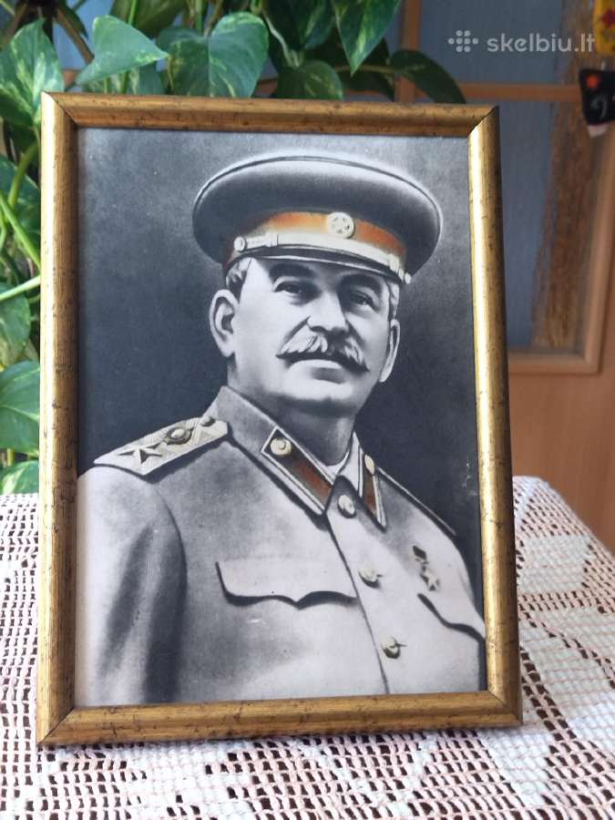 Antikvarinis kolekcinis stalino fotoportretas