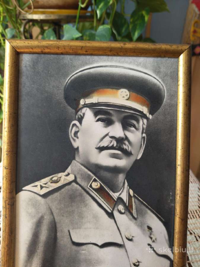 Antikvarinis kolekcinis stalino fotoportretas - nuotraukos Nr. 2