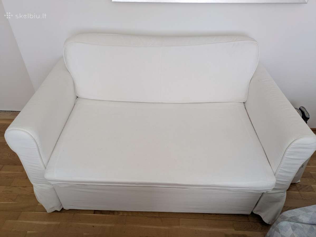 Ikea hagalund dvivietė sofa-lova su patalynės dėže
