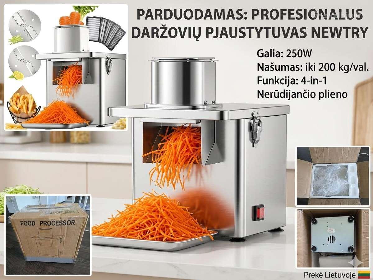 Pramoninis daržovių pjaustytuvas