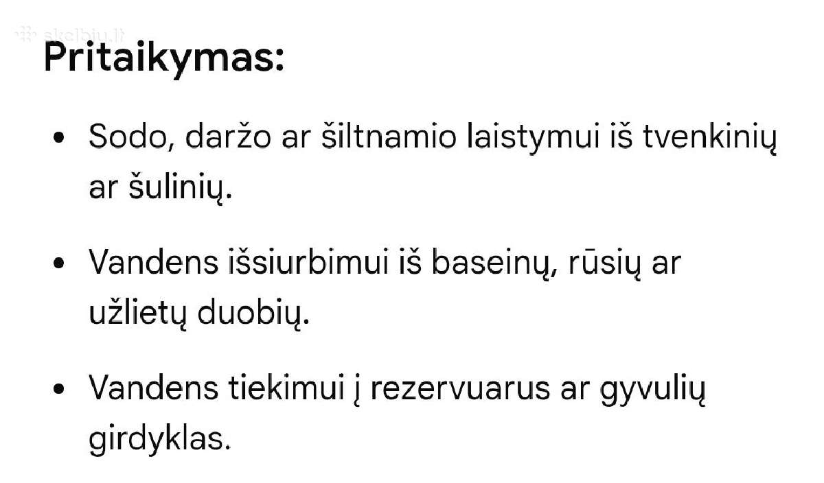 Benzininis vandens siurblys (motopompa) - nuotraukos Nr. 6