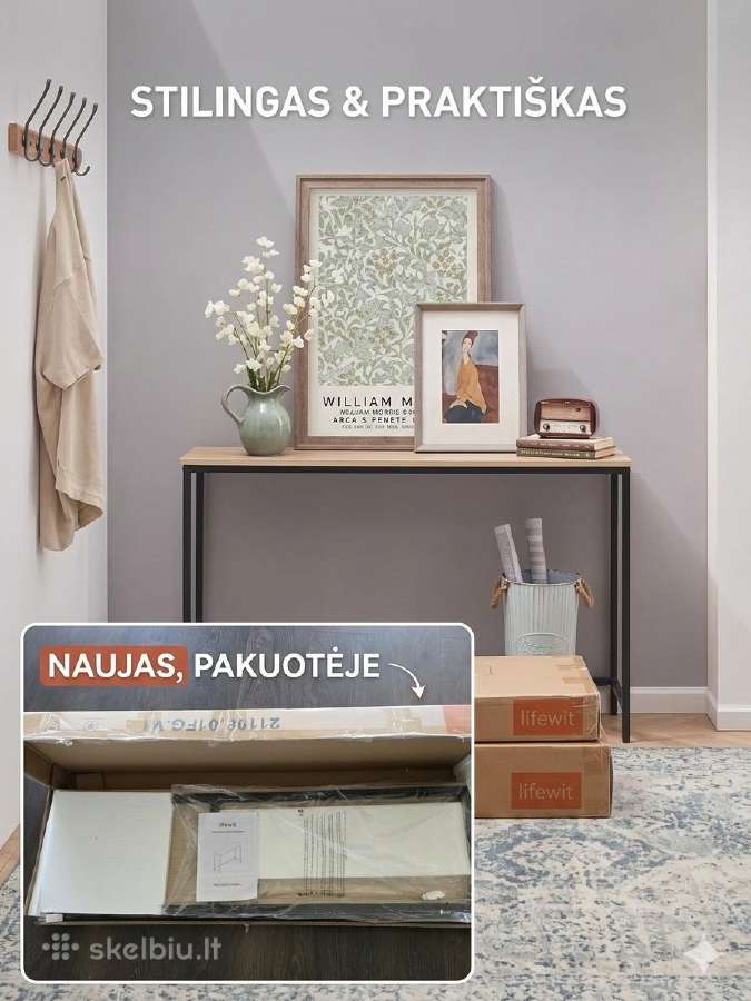 Naujas stilingas konsolinis staliukas