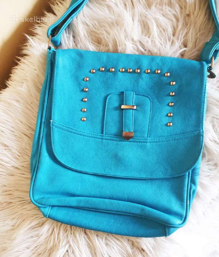 Rachel Roy mėlyna rankinė su kniedėmis crossbody n