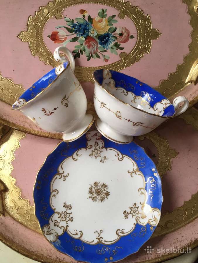 Coalport antikvarinis servyzas trio komplektas - nuotraukos Nr. 4