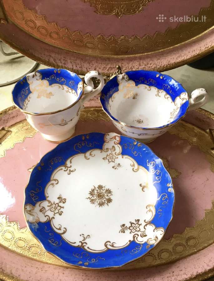 Coalport antikvarinis servyzas trio komplektas - nuotraukos Nr. 5