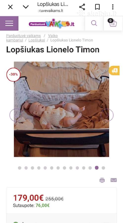 Lopšys Lionelo Timon - nuotraukos Nr. 6