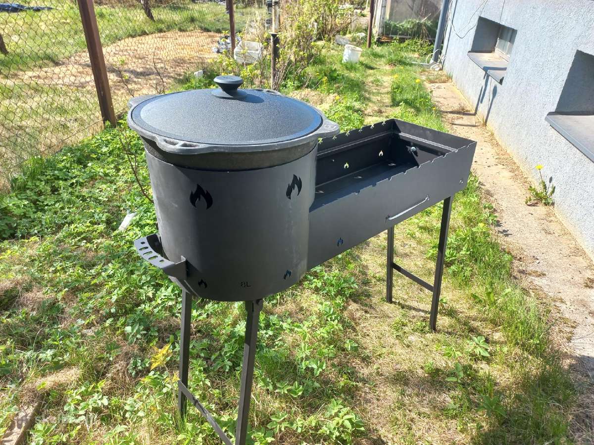 Šašlykinė- kazano krosnelė 6-8 l kazanui mangalas - nuotraukos Nr. 18
