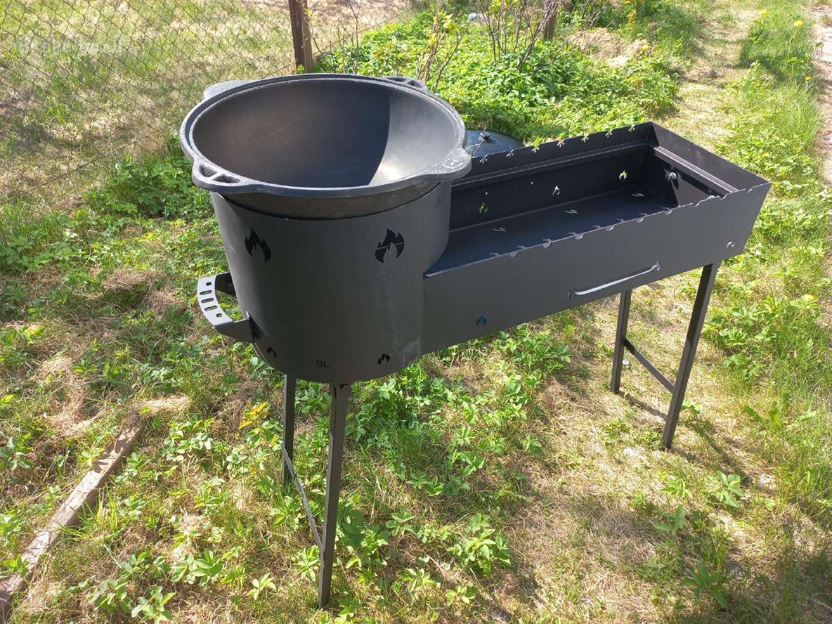 Šašlykinė- kazano krosnelė 6-8 l kazanui mangalas - nuotraukos Nr. 20