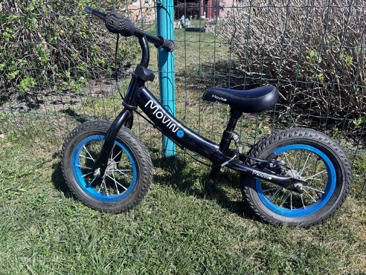 Balansinis dviratukas Adventure Black su stabdžiu